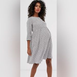 ASOS Maternity Glamorous Bloom Polka Dot Skater Dress